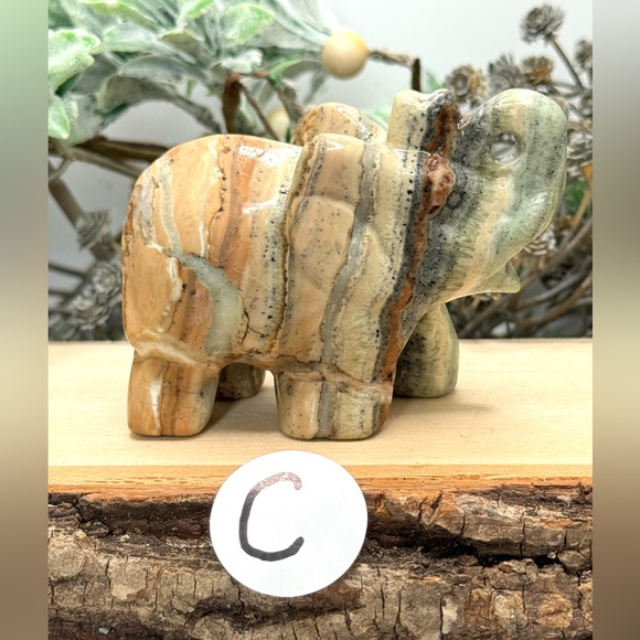 Caribbean Calcite Elephant Carvings - Picture 9 of 11